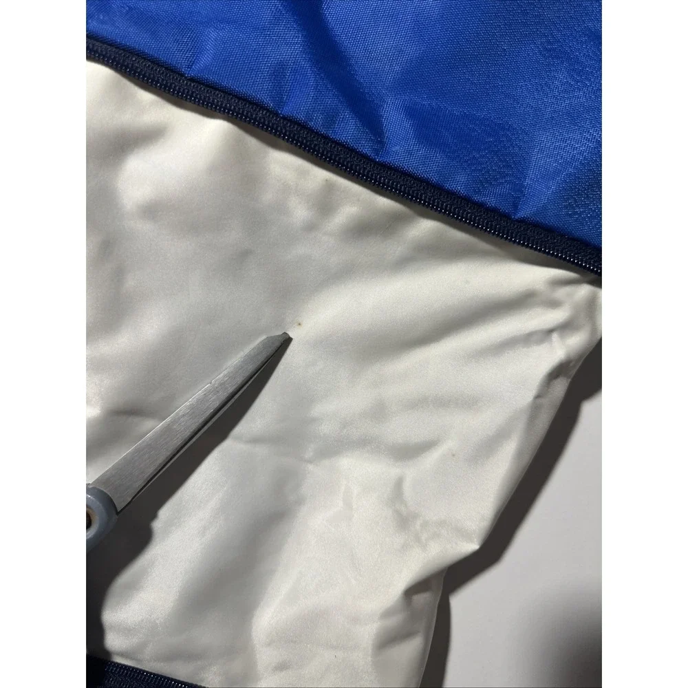 Vintage Polo Sport Ralph Lauren Tote Blue White Expandable Duffle Bag Strap 30in